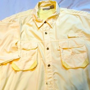 Habit Fourche Mountain Long Sleeve Fishing Shirt Sz XXL EUC